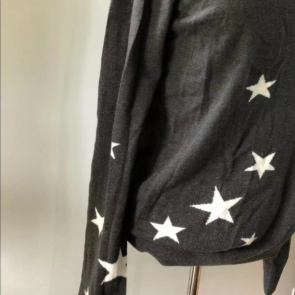 Gap Merino Star Crewneck Charcoal Wool Sweater - Picture 2 of 6